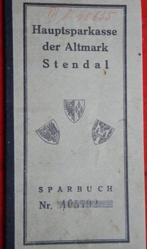 Książeczka oszczędnościowa Stendal, 1935 -1950, 