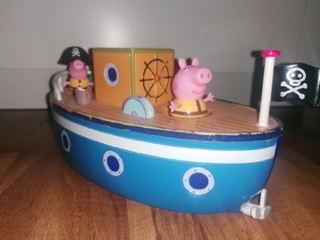 Statek świnka peppa pig, 3 figurki