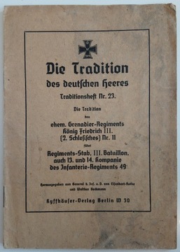 Die Tradition des deutschen heeres Nr. 23.