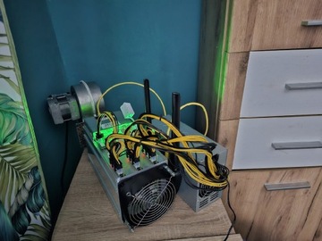 Antminer s9 + cichy wentylator + zasilacz