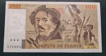 Francja 100 franks 1987 UNC