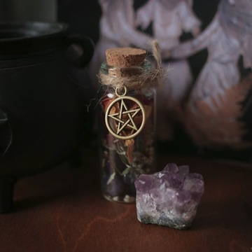 Spell jar słoiczek wicca amulet magia talizman