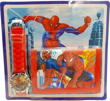 Portfel + Zegarek Spiderman dla Dzieci Prezent 2