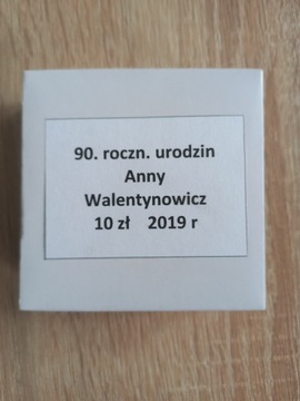 10 zł 90. rocznica urodzin Anny Walentynowicz 2019