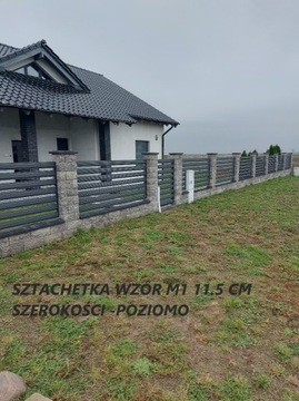 Sztachety sztachetki Panele metalowe 11,5-12.4cm