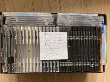 Pudełka CD/DVD - zestaw (slim, jewel) - 59 szt.