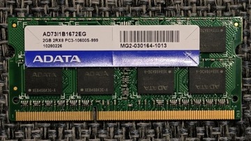 Ram SODIMM 2GB 2RX8 PC3-10600S-999