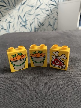 Lego duplo marchewki + stek