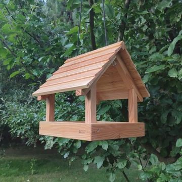 KARMNIK DLA PTAKÓW NA BALKON DLA SIKOREK Z DREWNA