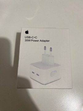 Apple kostka szybka 35W 2x USB C ładowarka iphone