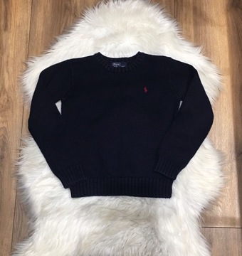 Granatowy sweter dziecięcy Polo Ralph Laurem 7