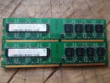 Pamięci RAM 2x1GB DDR2 800 Hynix 