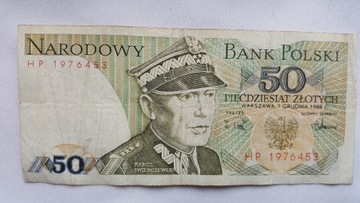 Polska banknot 50zl z1988r
