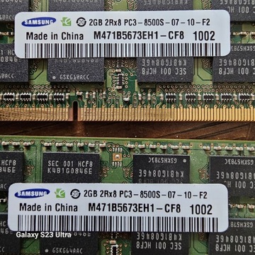 Pamięć RAM DDR3 4GB (2x2GB) Samsung PC3-8500S SO-DIMM do laptopa sprawna