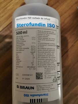 NaCI 0,9% do infuzji, kroplowki  Braun 