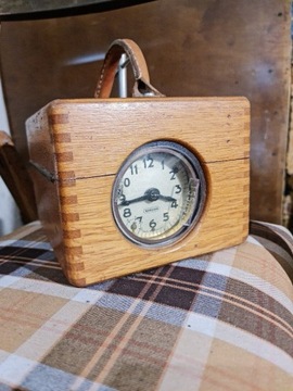 Kolekcjonerski stary zegar do pomiaru lotów gołębi 