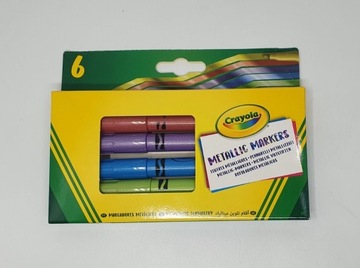 Crayola metaliczne flamastry 6 szt.