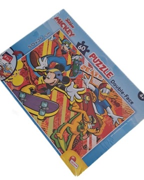 Nowe dwustronne puzzle 60el Mickey