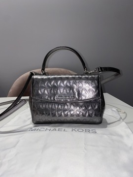 Torebka Michael Kors Ava small xs grafit srebrny