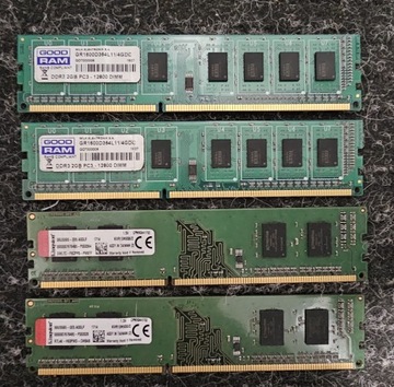 Pamięć RAM 4x 2gb DDR3