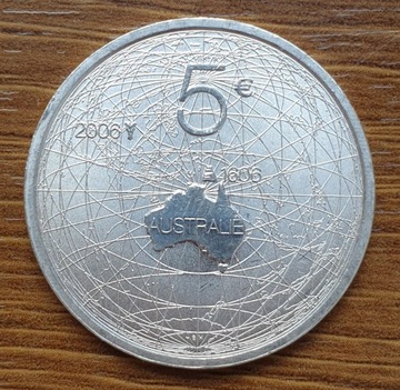 Holandia 5 euro 2006 srebro