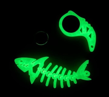 Zestaw Combo Rekinek+ Keyrambit kolor Glow in dark