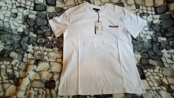 Prada koszulka biała XXL Pachy 58cm x 2
