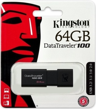 Pendrive KINGSTON DT100G3/64GB USB 3.2 Gen 1
