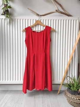 PETITE - Czerwona sukienka koktajlowa 