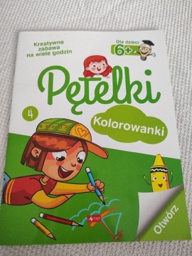 Książka pętelki, kolorowanki