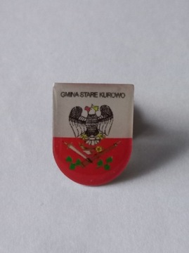 Herb gmina Stare Kurowo przypinka pin odznaka