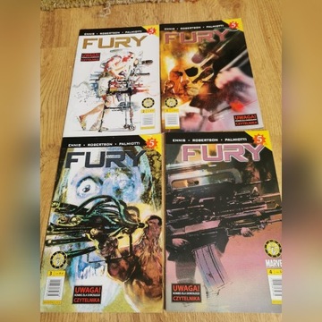 Fury komiksy 4szt Garth Ennis