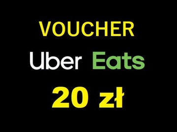 Voucher karta podarunkowa Uber Eats 20zł - bez MWZ