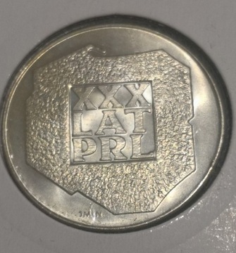 Moneta 200 zł MAPA POLSKI, z 1974 r srebro,idealna, w holderze 