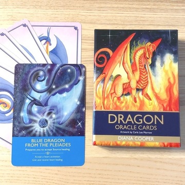 Karty do tarota/wyroczni "Dragon Oracle" Diana C.