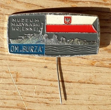 Odznaka przypinka z Okrętu Muzeum "Burza" z PRL-u