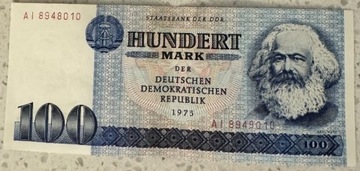 Banknot 100 Marek DDR 1975 AI 8948010
