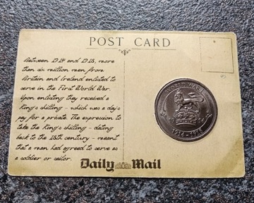 1 shilling , First World War