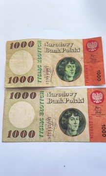 1000 zł Mikołaj Kopernik 1965 2 Banknoty.