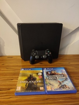[PS4] Konsola PlayStation 4 Slim + Pad + 2 Gry