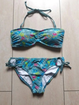 Nowy niebieski strój kostium kąpielowy bikini 38,M
