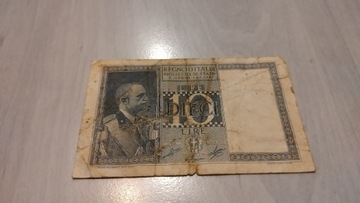 Banknot 10 lire Włochy 1935