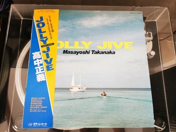 MASAYOSHI TAKANAKA JOLLY JIVE JAPAN PRESS OBI LP