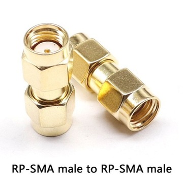 Adapter  RP-SMA-male do RP-SMA-male 10 sztuk
