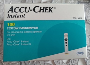 ACCU-CHEK INSTANT 100 szt.Paski do glukometru NOWE