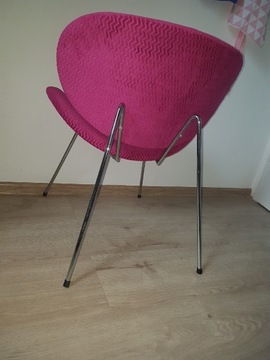 Krzesło do gabinetu 2szt. komplet różowe 