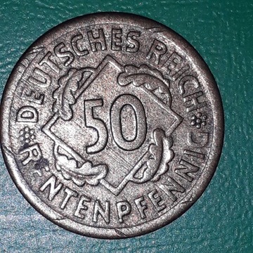 50  RENTENPFENIG  1924 A Niemcy