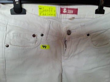 Spodnie damskie jeans białe do odświeżenia (NR 44)