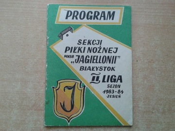 Jagiellonia program 1983 - 84