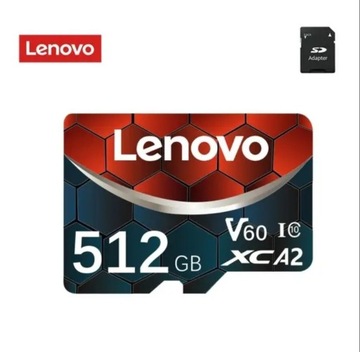 Nowa Karta Pamięci MicroSD 512Gb Lenovo.